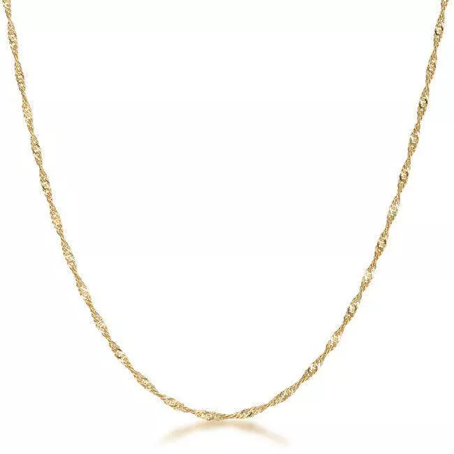 18 Inch Gold Twisted Chain