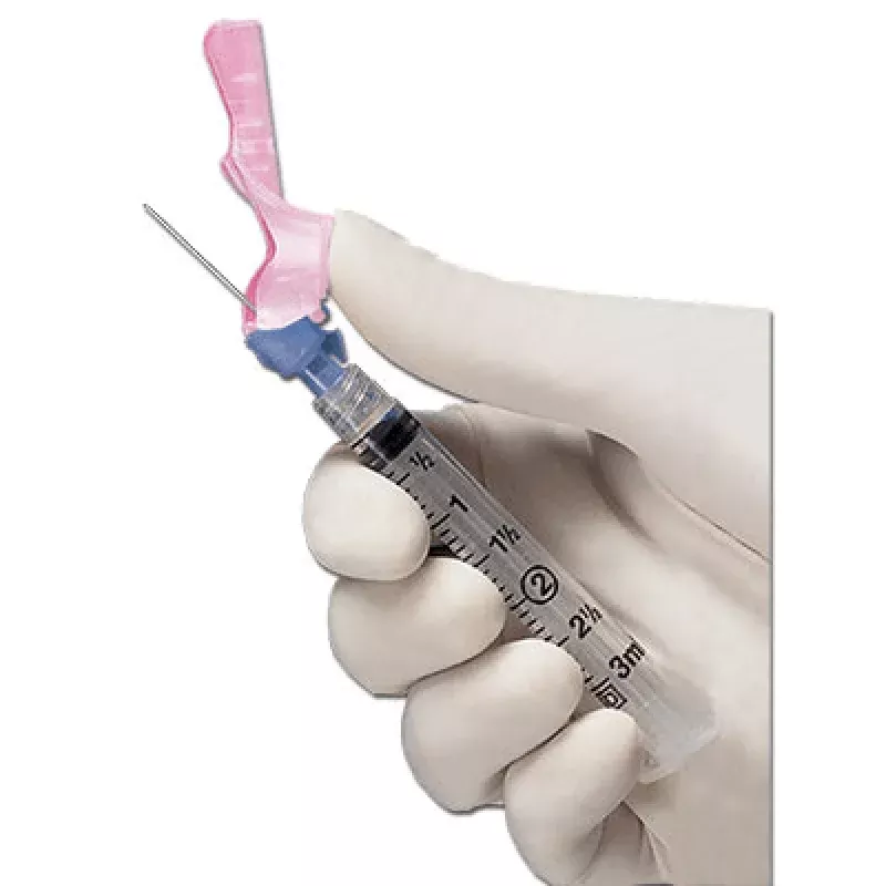 22G BD Eclipse Safety Syringe 3 mL with Attached Needle | BD