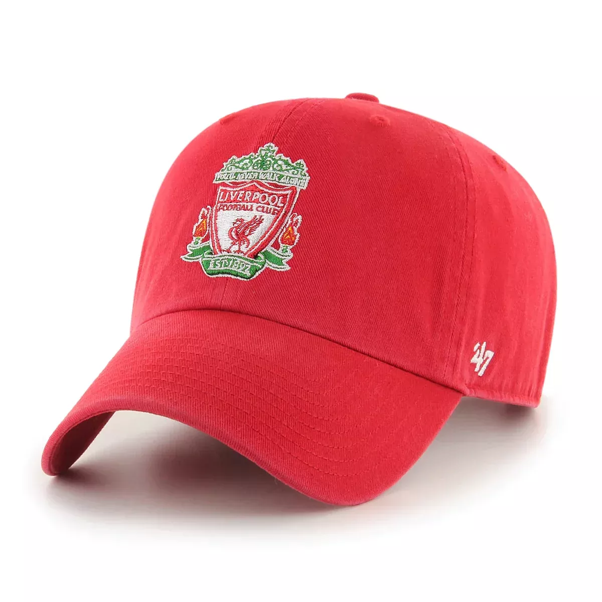 ’47 Brand Liverpool FC Adjustable Clean Up Hat-Red