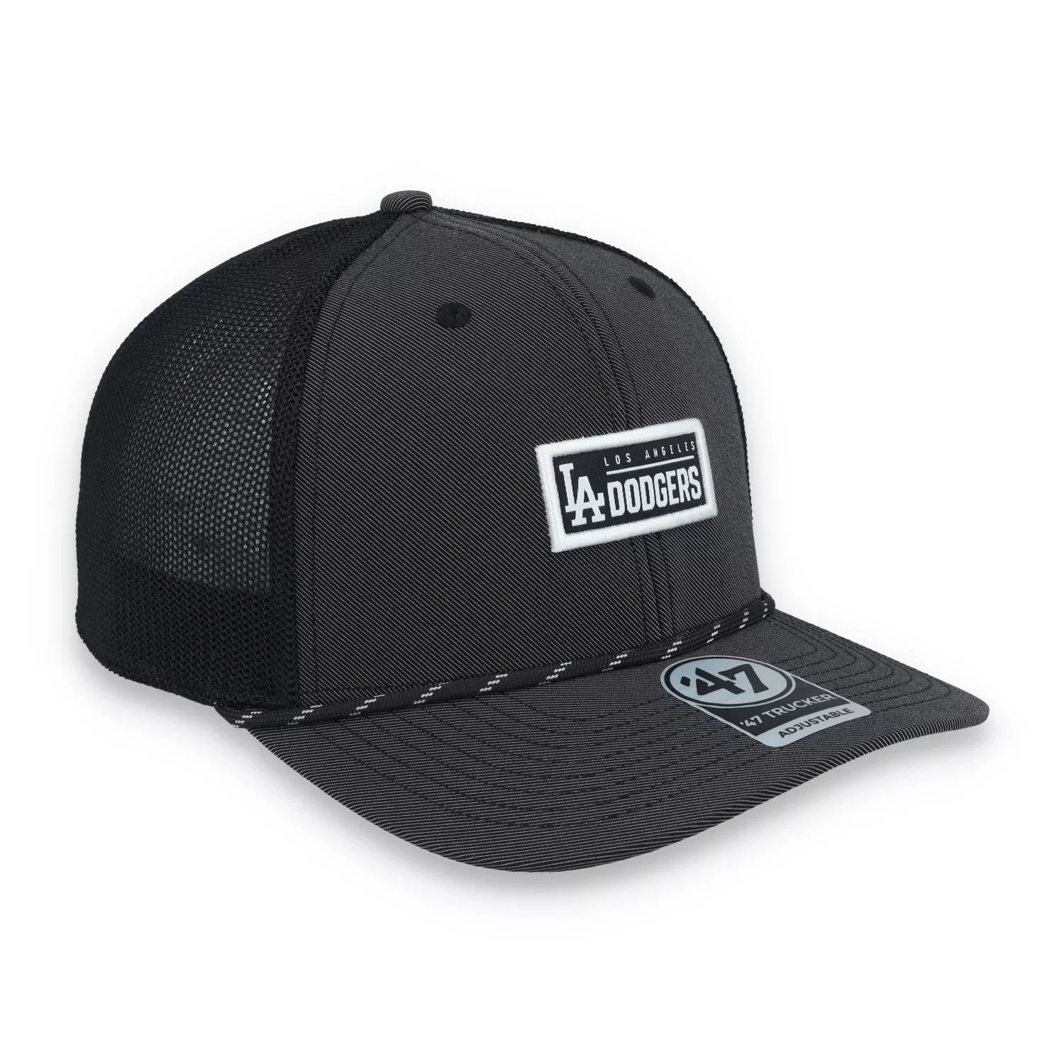 ’47 Brand Los Angeles Dodgers Rumble Rope Trucker Adjustable Snapback Hat