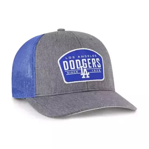’47 Brand Los Angeles Dodgers Slate Trucker Adjustable Snapback Hat