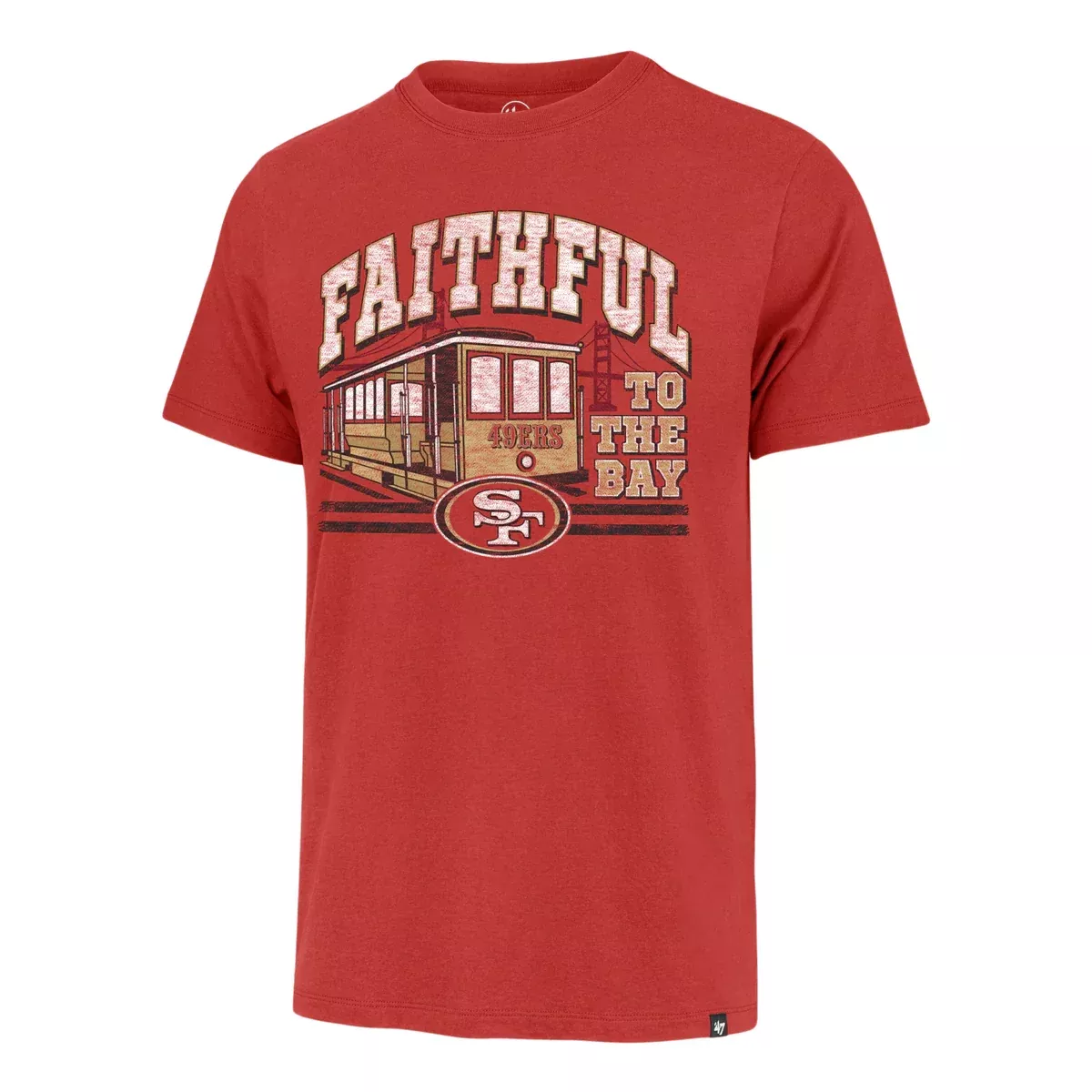’47 Brand Men’s San Francisco 49ers Regional Franklin Tee Shirt-Red