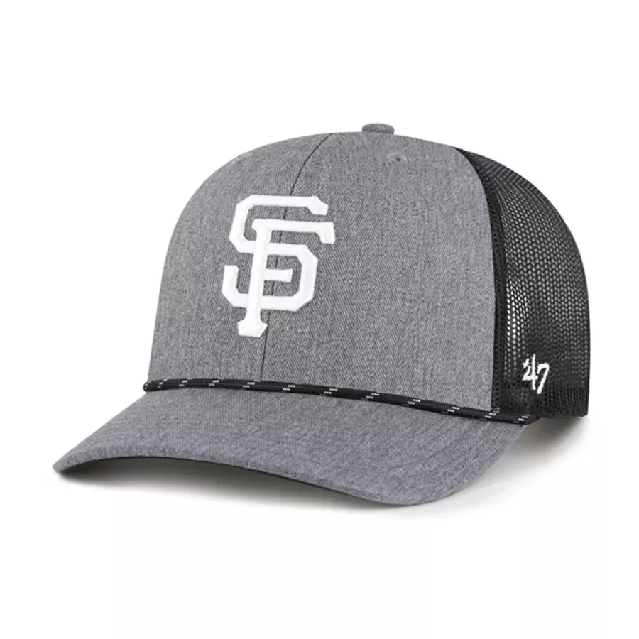 ’47 Brand San Francisco Giants Carbon Rope Trucker Adjustable Snapback Hat