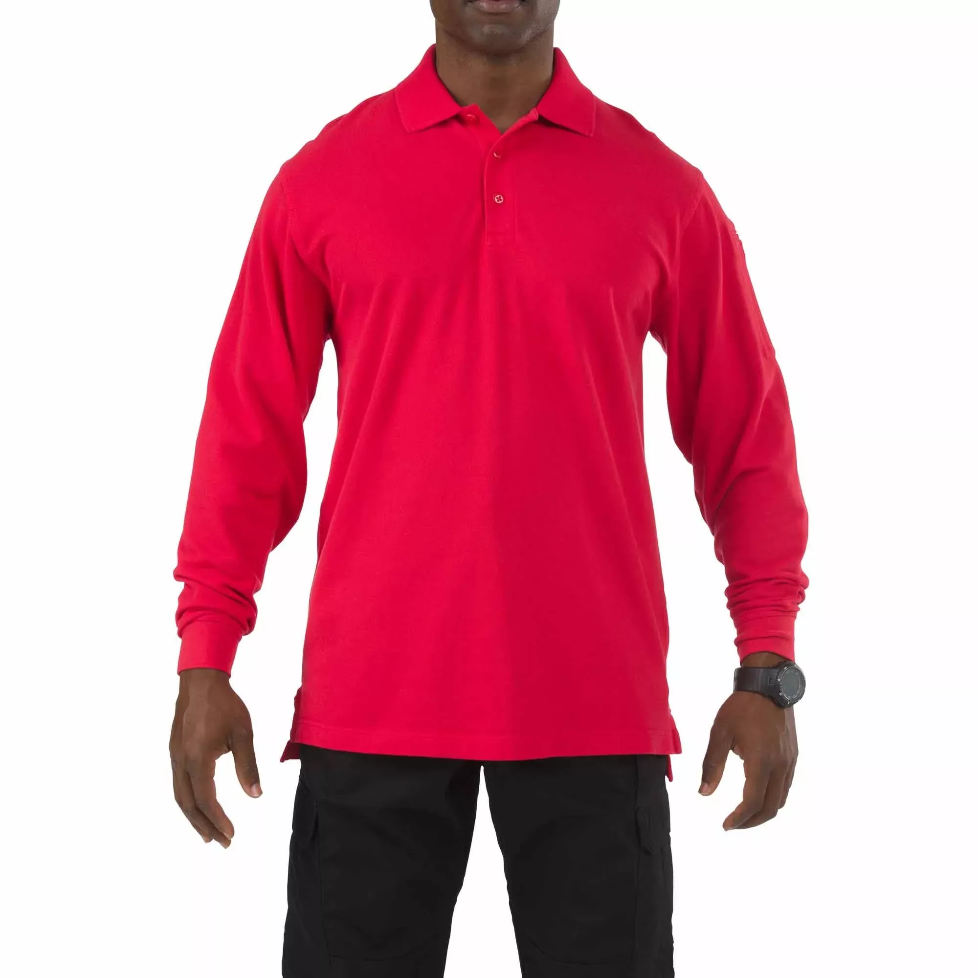 5.11 Professional Long Sleeve Polo - Range Red