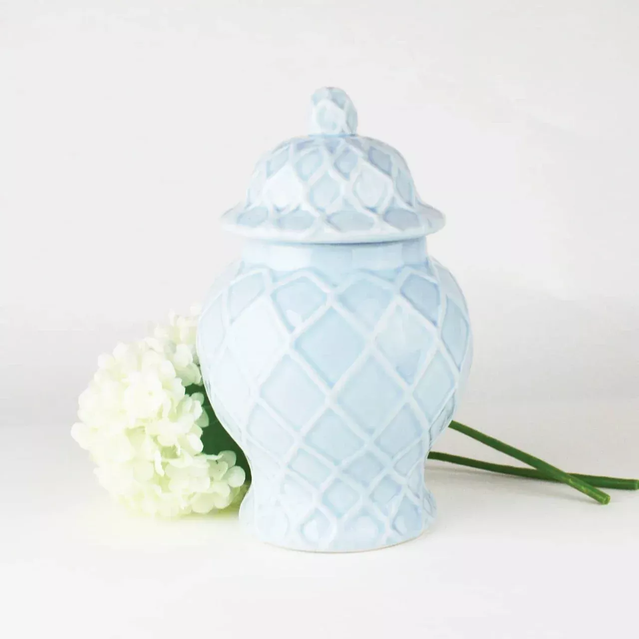 8 Oak Lane Blue Small Textured Ginger Jar