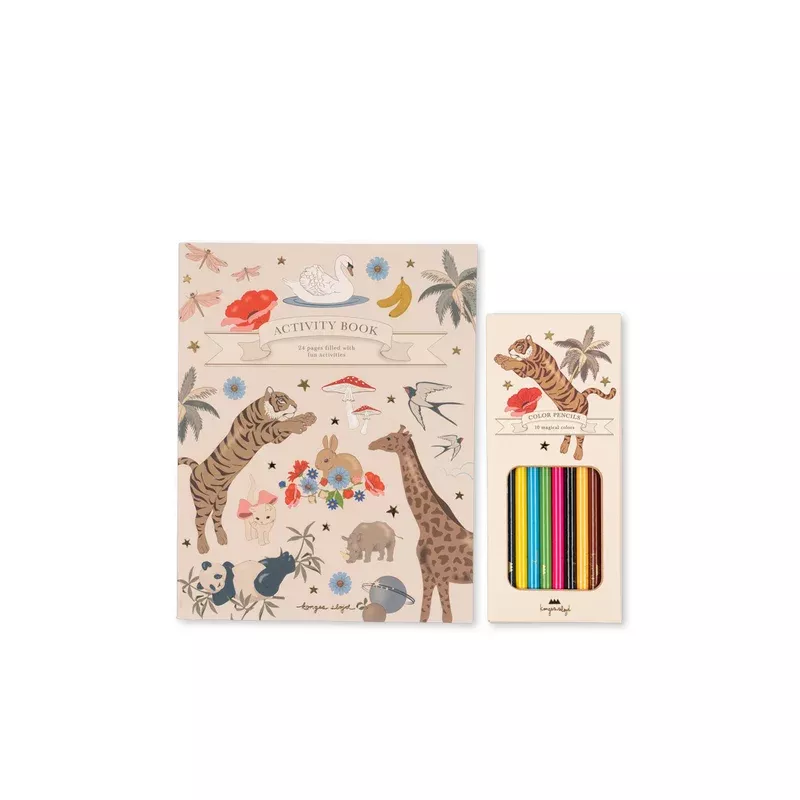ACTIVITY BOOK WITH COLOURING PENCILS – multi