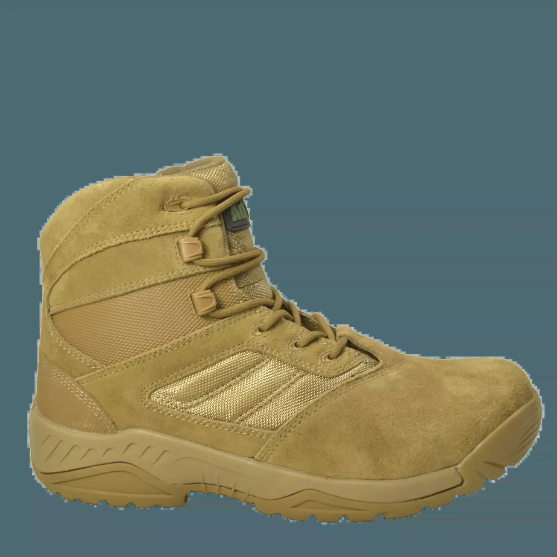 AdTec Men’s 6″ Suede Leather Side Zipper Tactical Boot Coyote