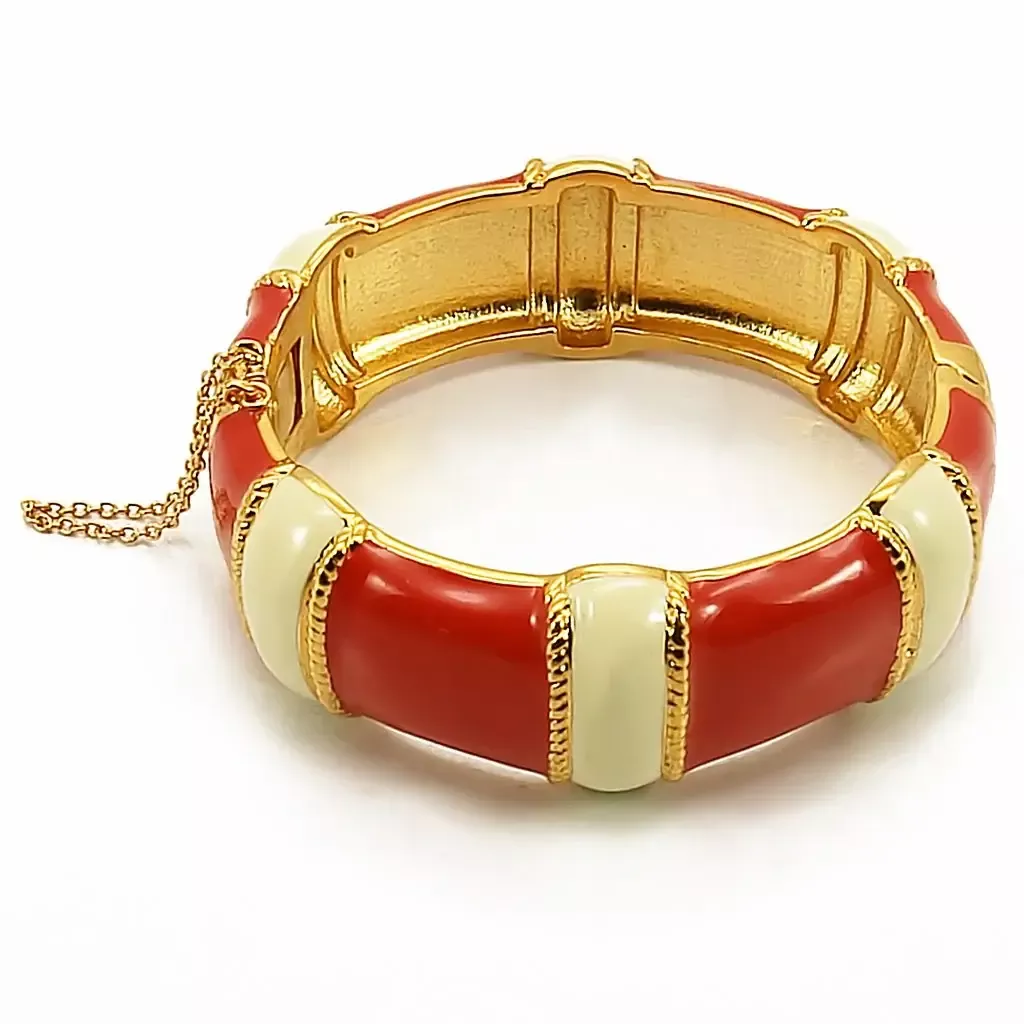 Alamode Gold Brass Bangle with No Stone