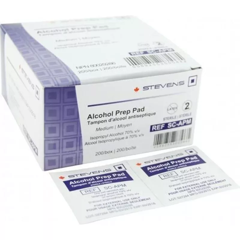 Alcohol Prep Pads 70% Isopropyl