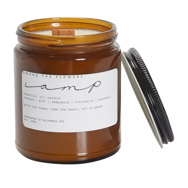 Among The Flowers Camp Candle