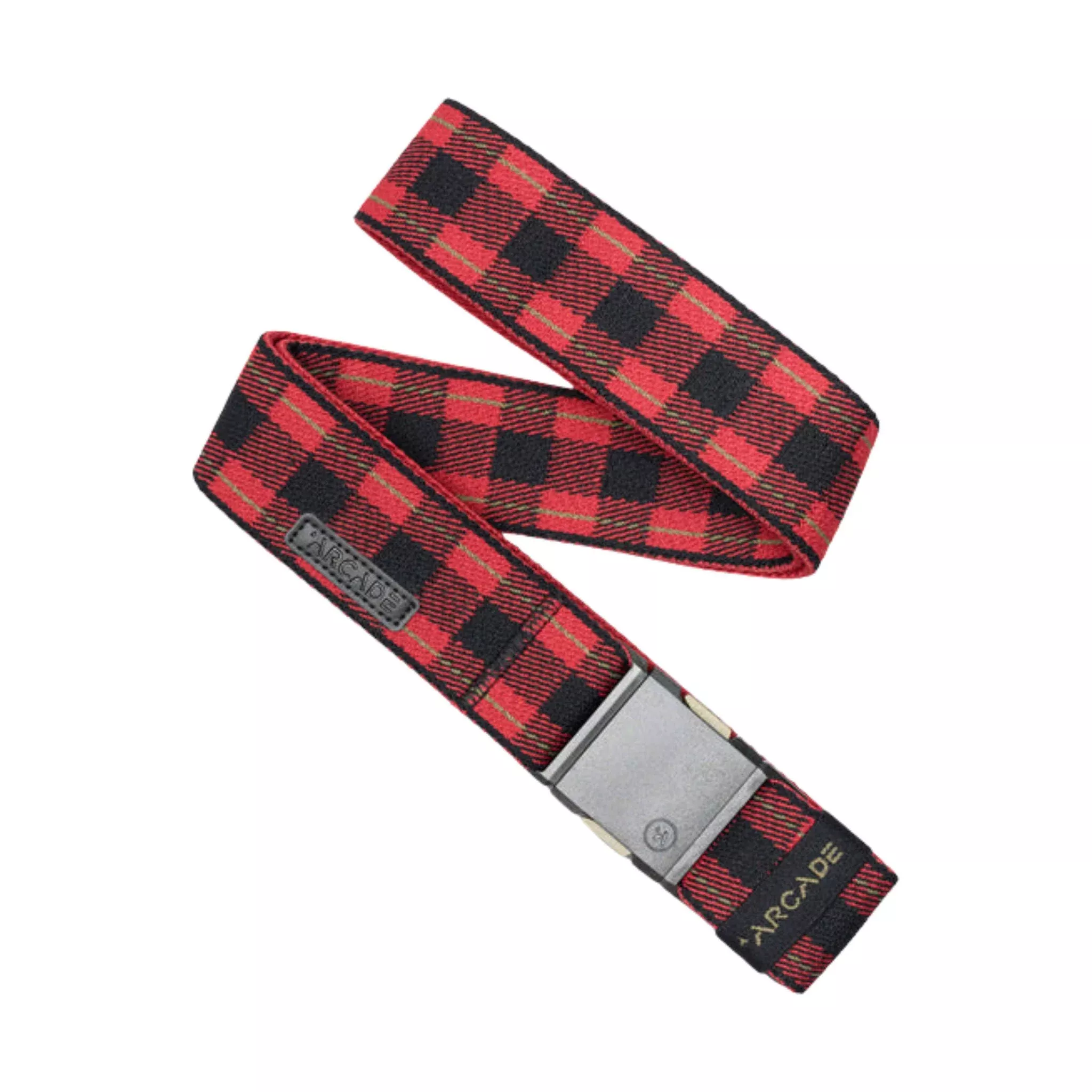 Arcade Plaid Belt - Red/Black