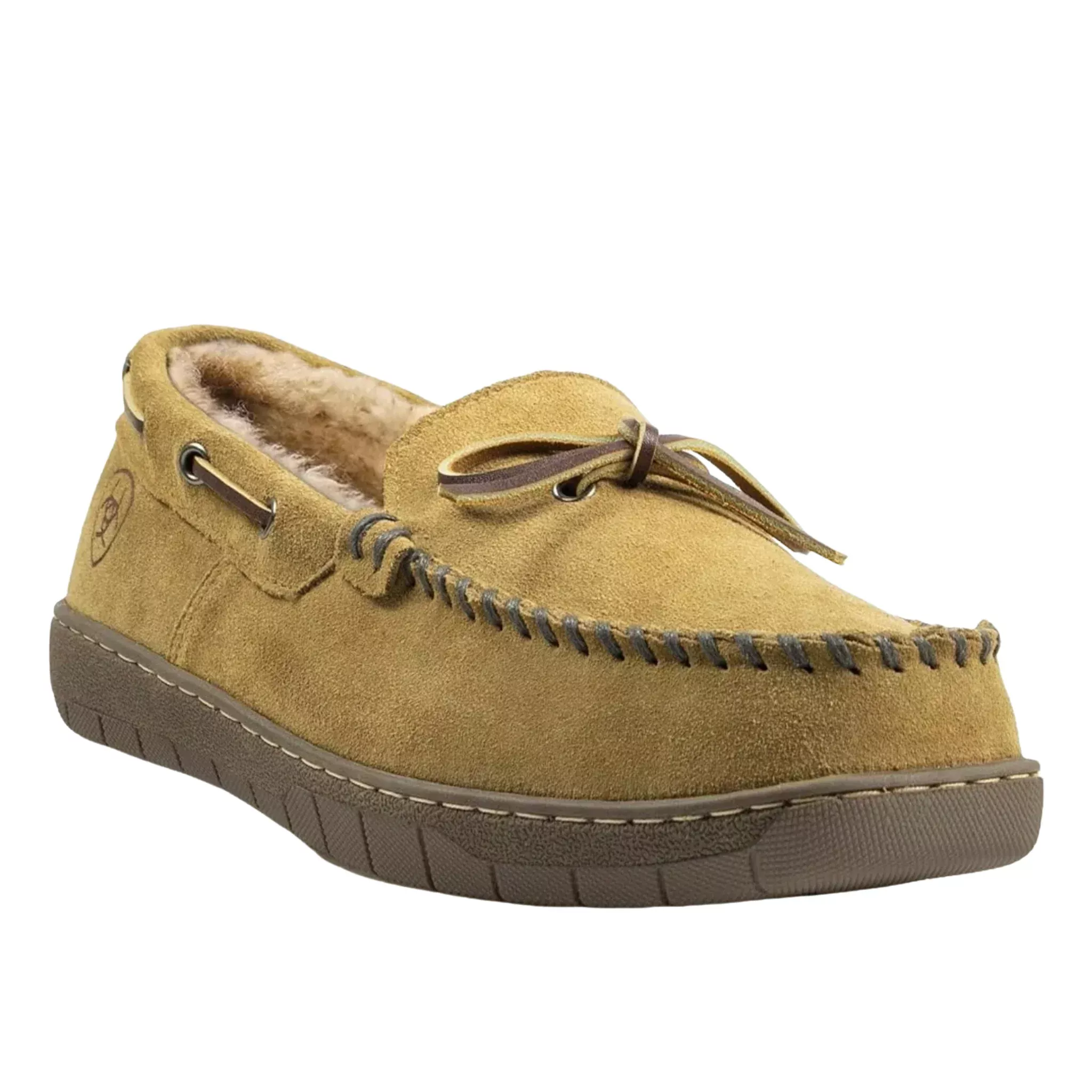 Ariat Men’s Harrison Western Moccasin Slippers – Chestnut