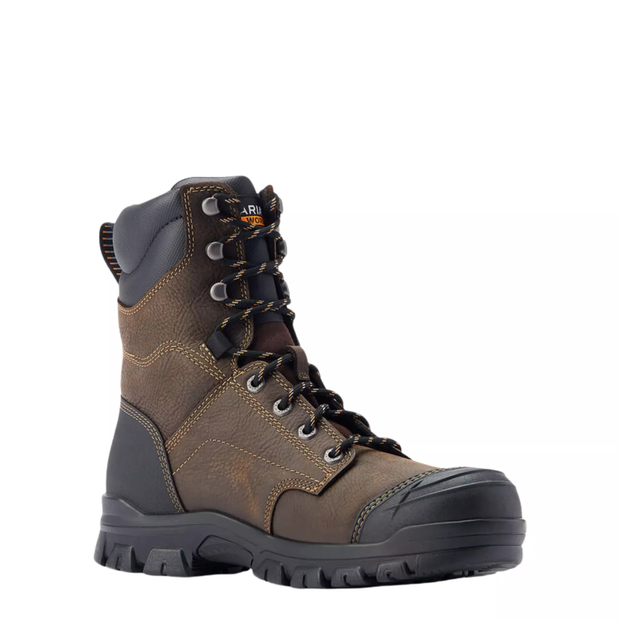 Ariat Men’s Treadfast 8Inch Waterproof Work Boots – Dark Brown