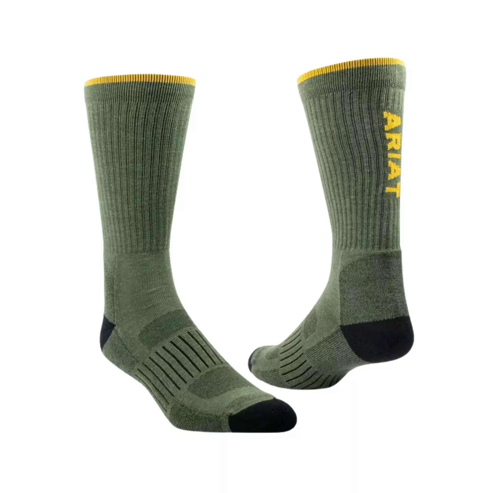 Ariat Tek High Performance Crew 2 Pack Socks – Green