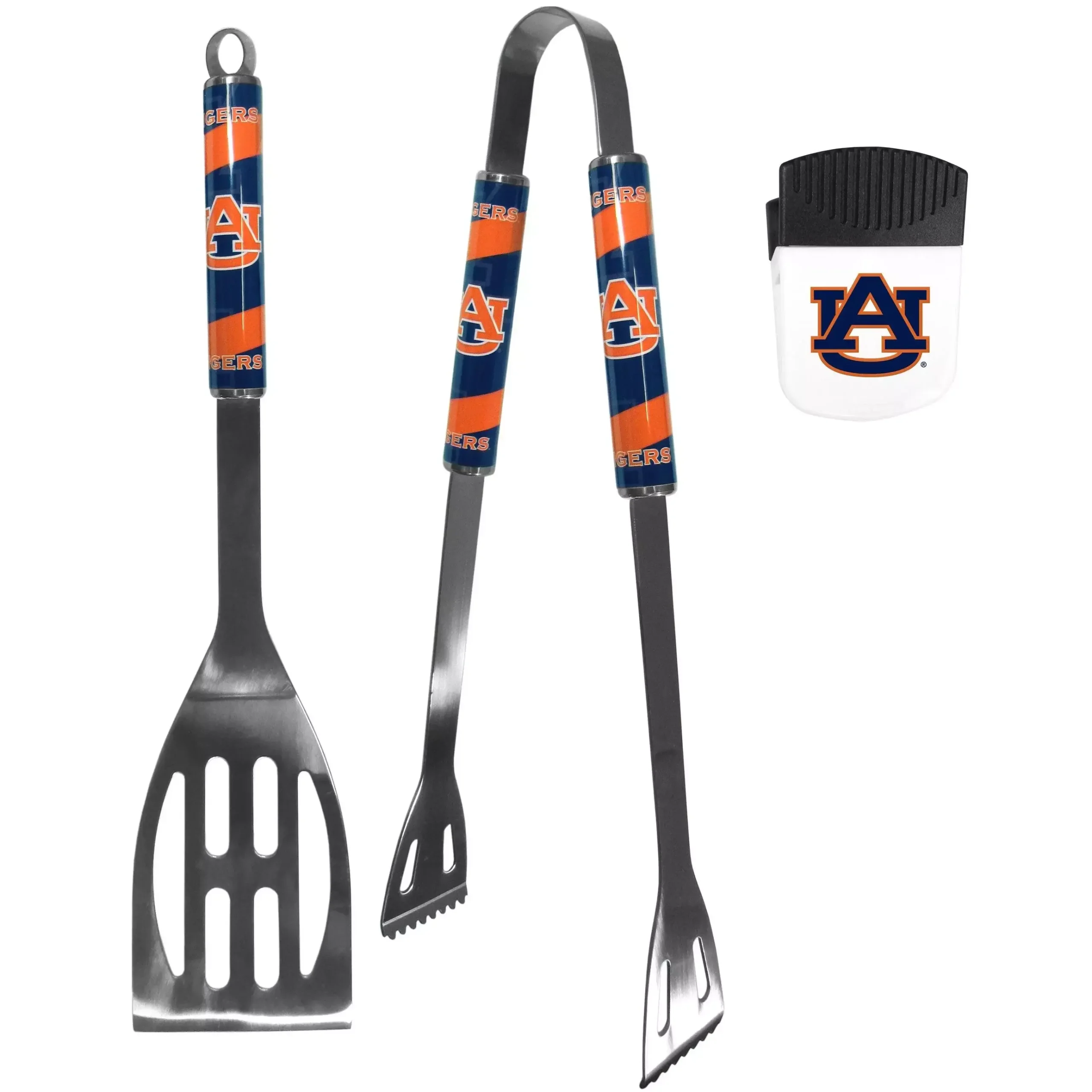 Auburn Tigers 2 pc BBQ Set and Chip Clip
