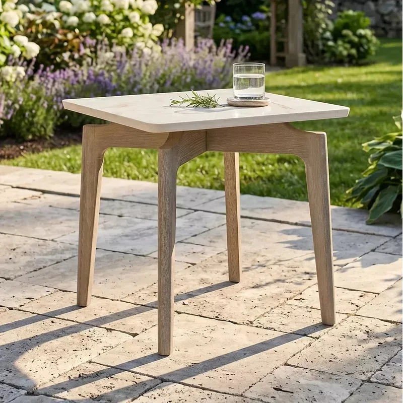 Aurora 20″ Square Side Table