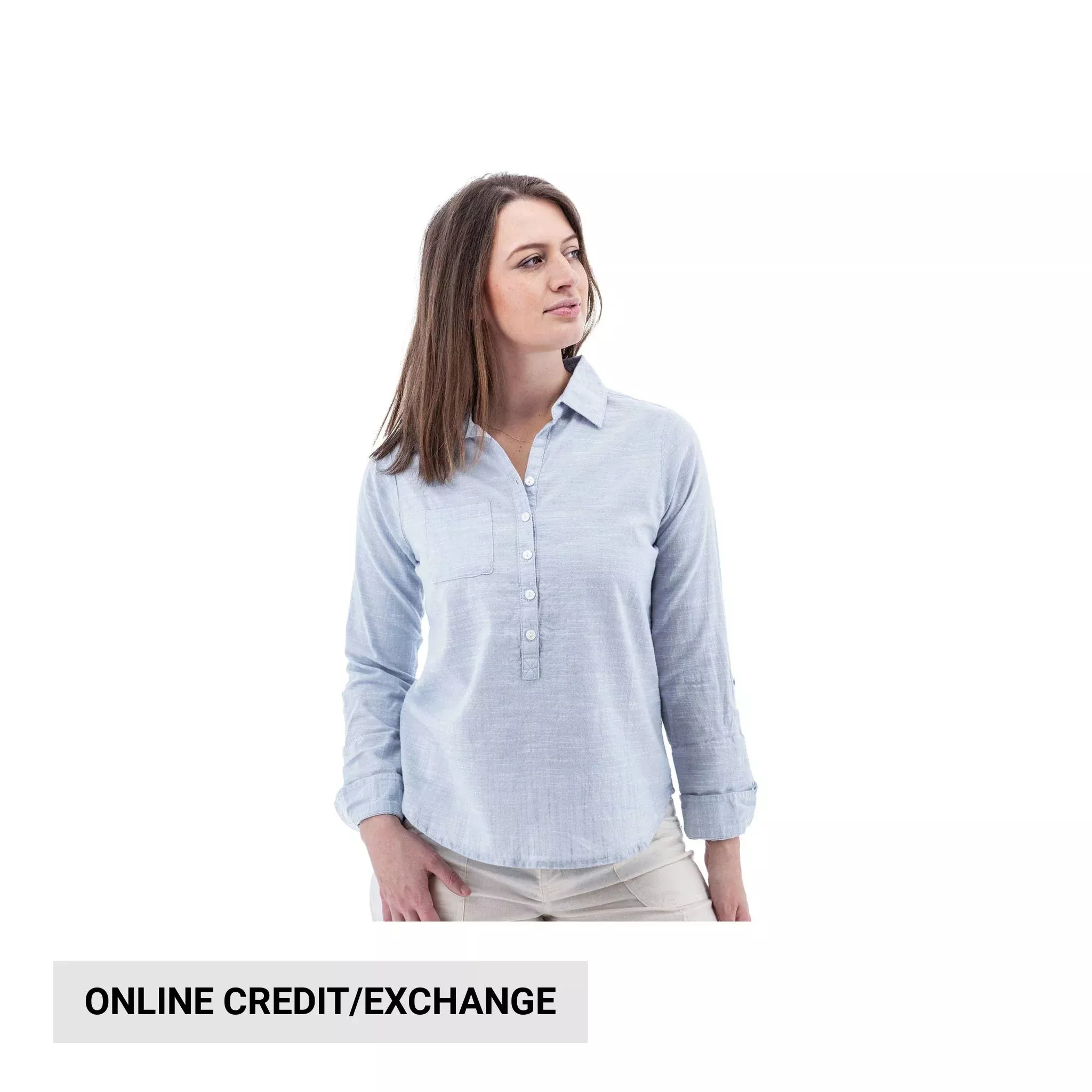 Aventura Women's Devon Popover Top - Forever Blue