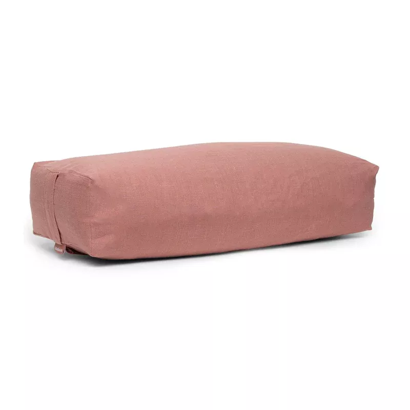 B Halfmoon Linen Rectangular Bolster