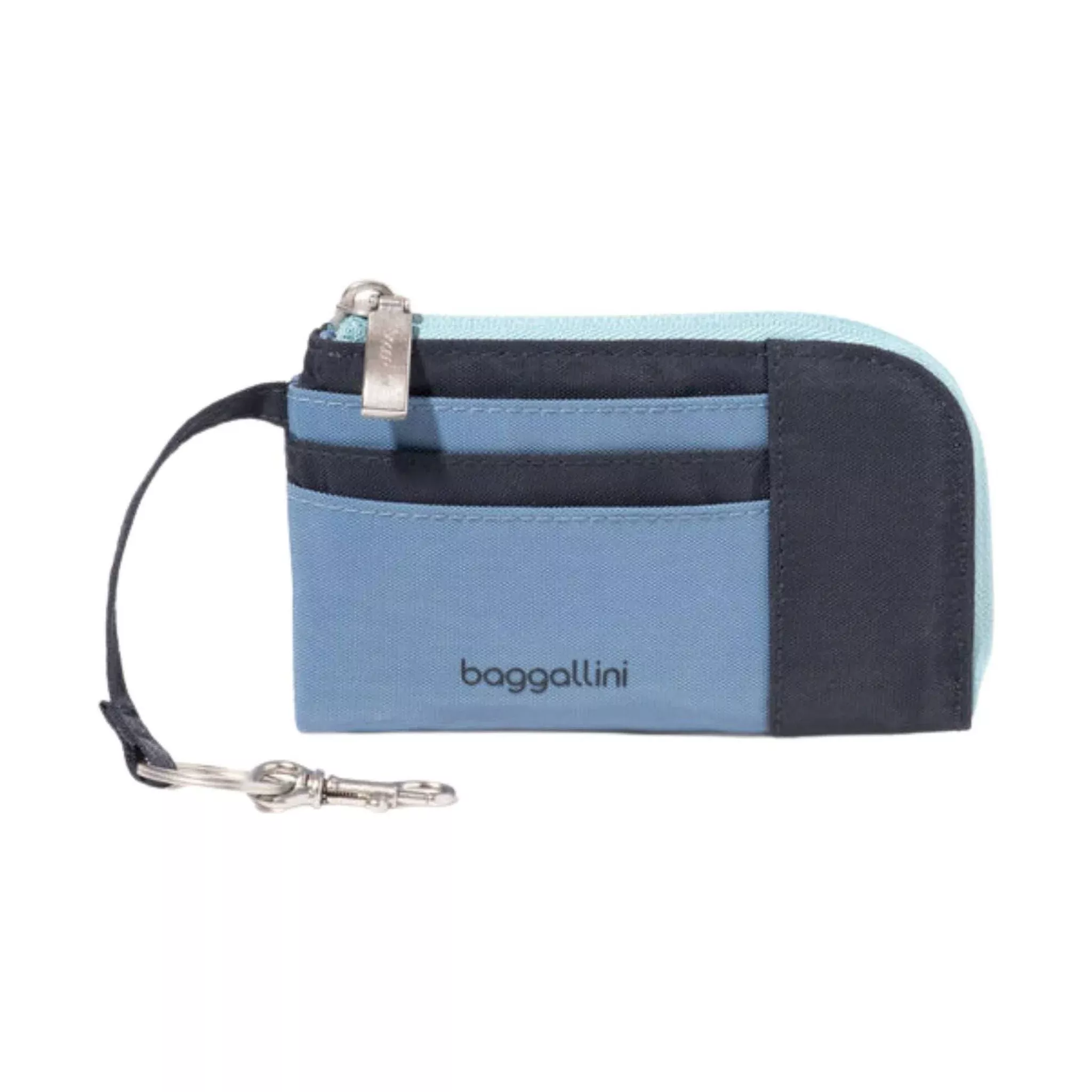 Baggallini RFID Zip Card Case – French Navy Color Block