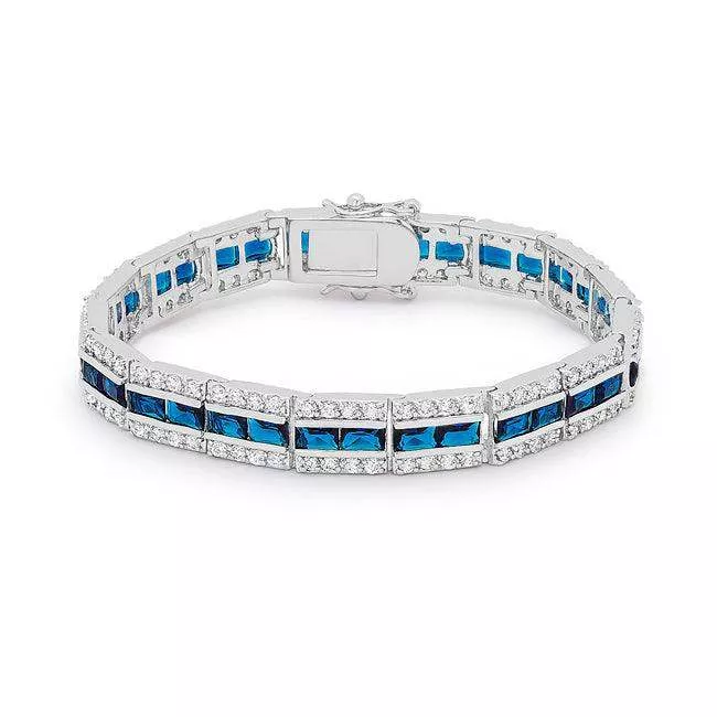 Balboa Blue Cubic Zirconia Bracelet