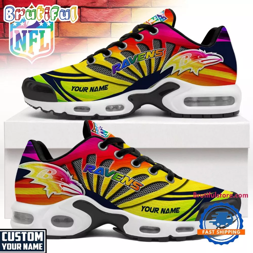Baltimore Ravens NFL Pride Month Custom Air Max Plus Shoes