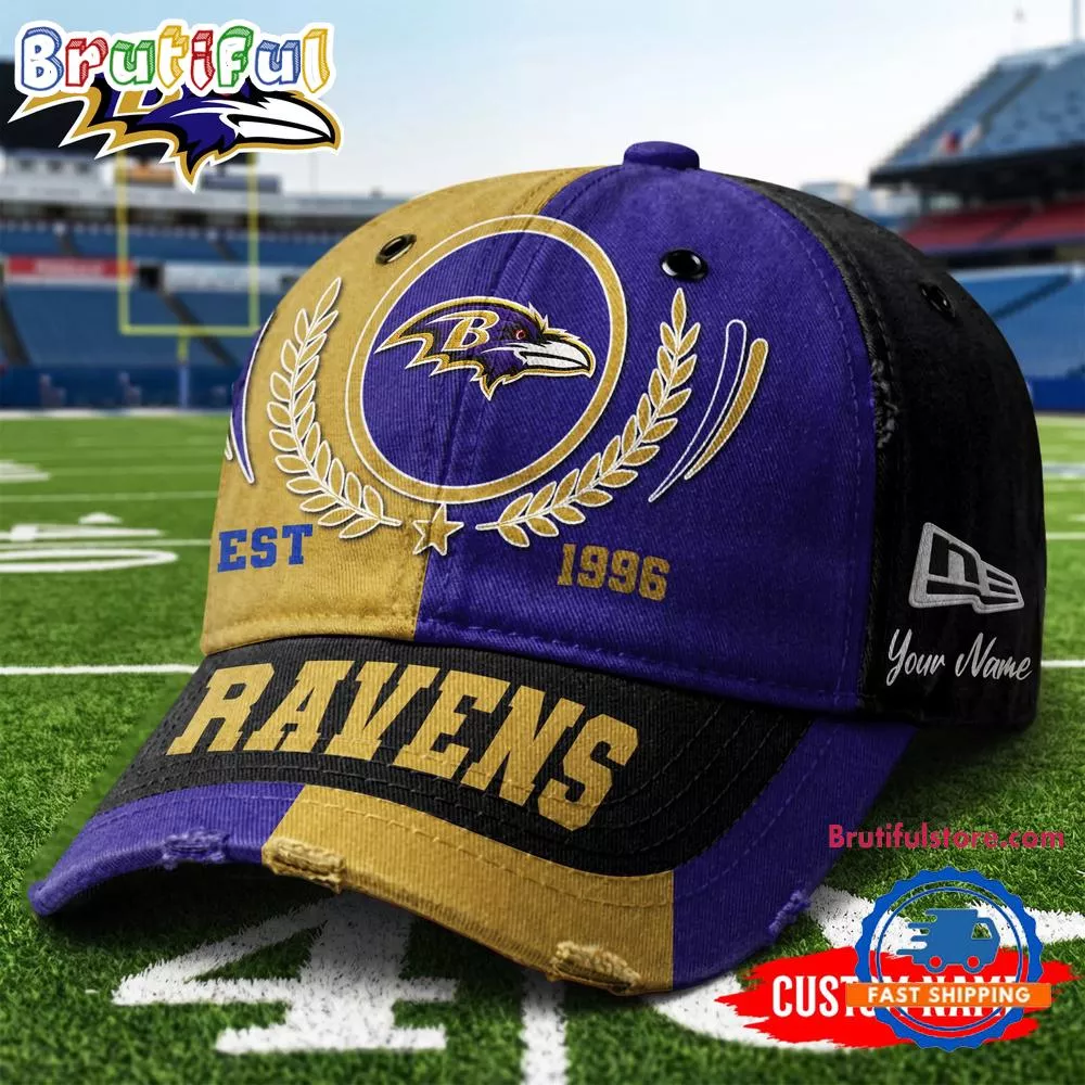Baltimore Ravens NFL Split Color New Era Classic Cap