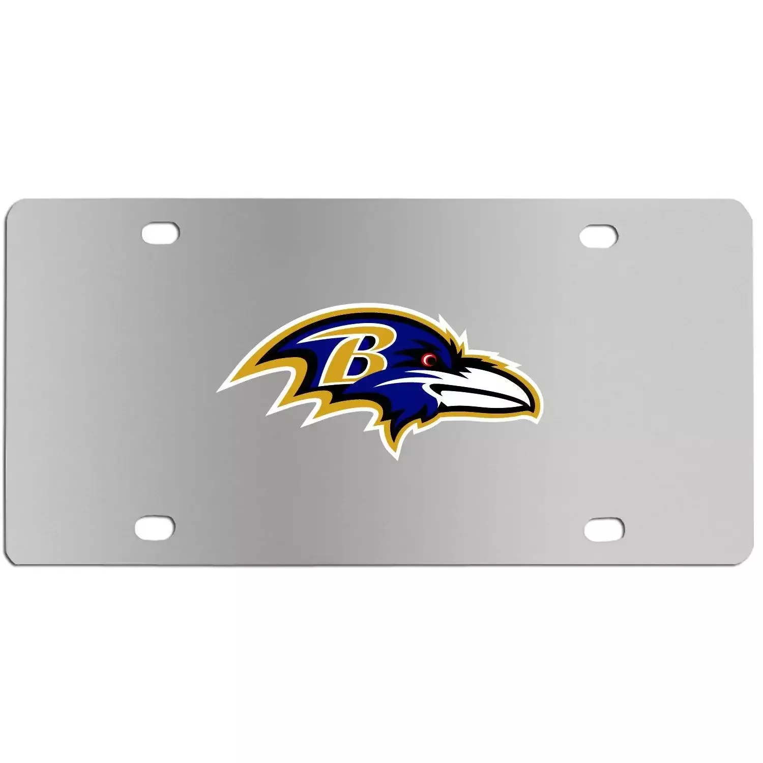 Baltimore Ravens Steel License Plate Wall Plaque
