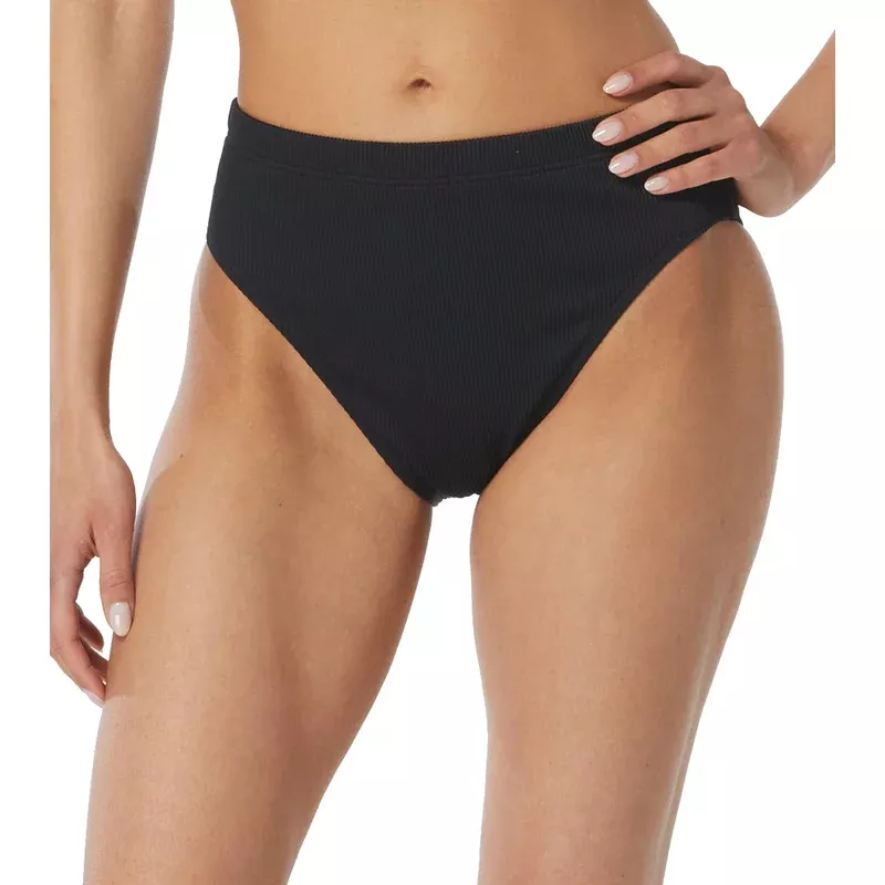 Beach House Women’s Ribbed Solid Bethany High Leg Bikini Bottom