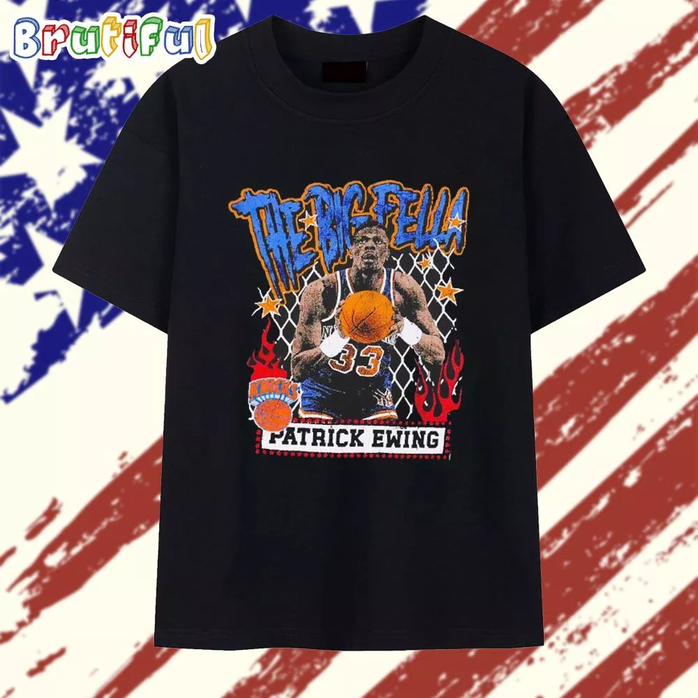 The Big Fella Patrick Ewing New York Knicks graphic T Shirt