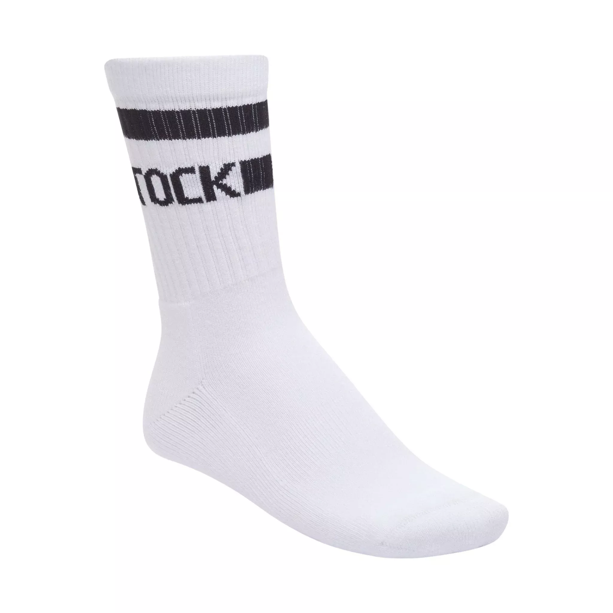 Birkenstock Cotton Crew Stripe Socks - White/Black