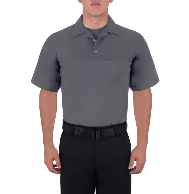 Blauer Short Sleeve Polyester Armorskin Base Shirt - Gray
