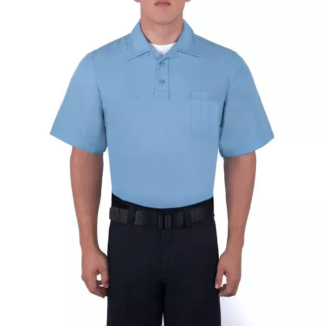 Blauer Short Sleeve Polyester Armorskin Base Shirt - Medium Blue