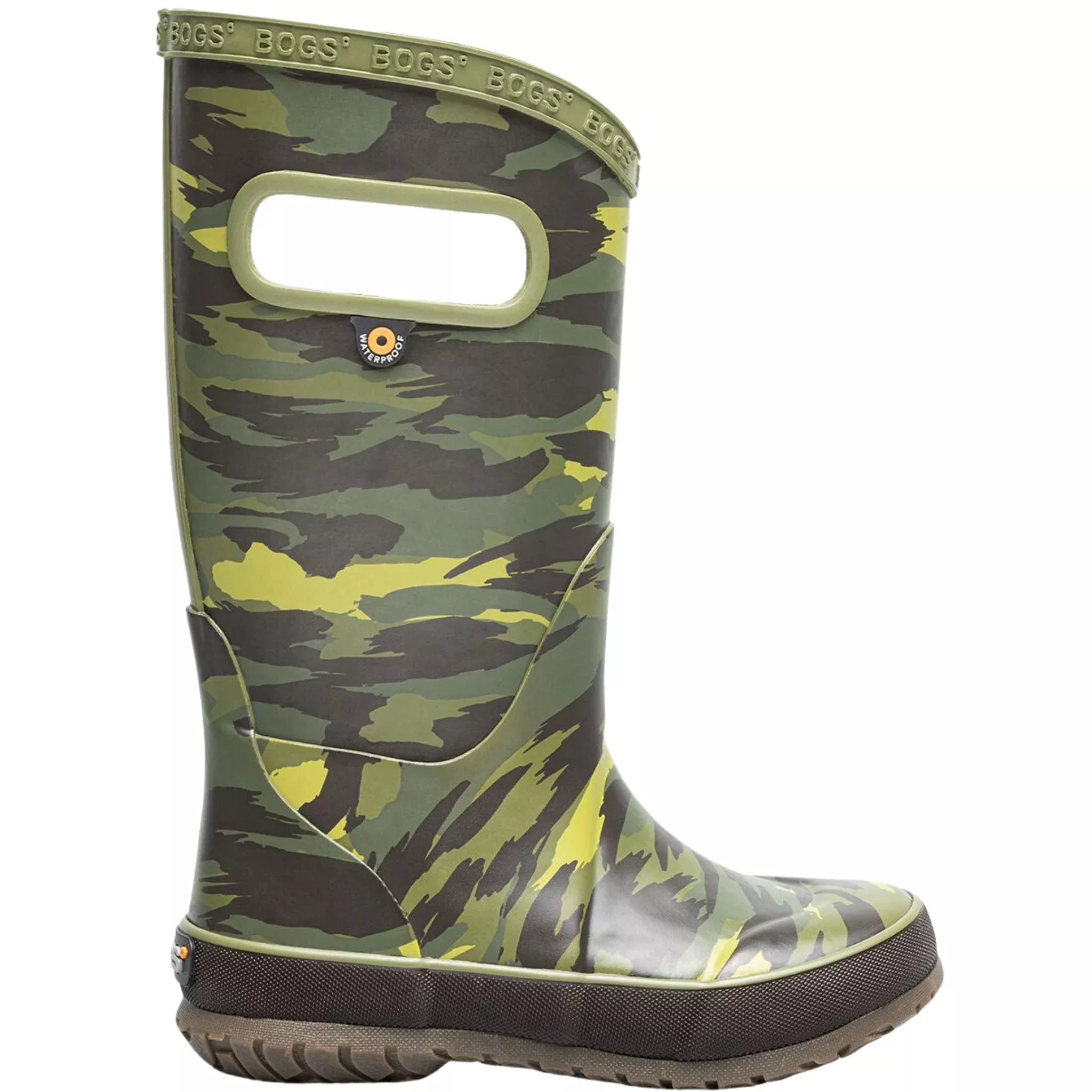Bogs Kids' Brush Camo Rain Boots - Green Multi
