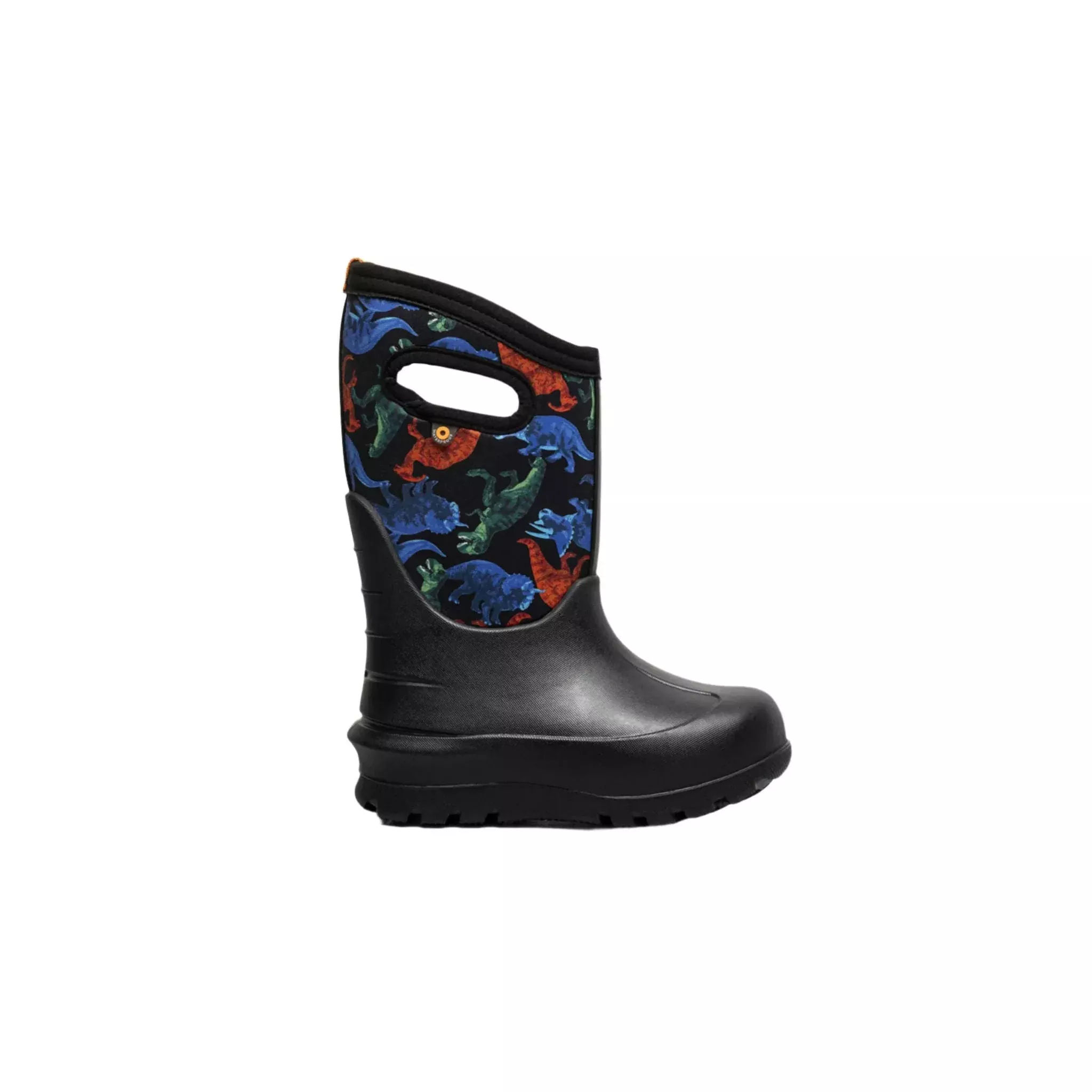 Bogs Kids' Neo Classic Real Dino Waterproof Winter Boots - Black Multi