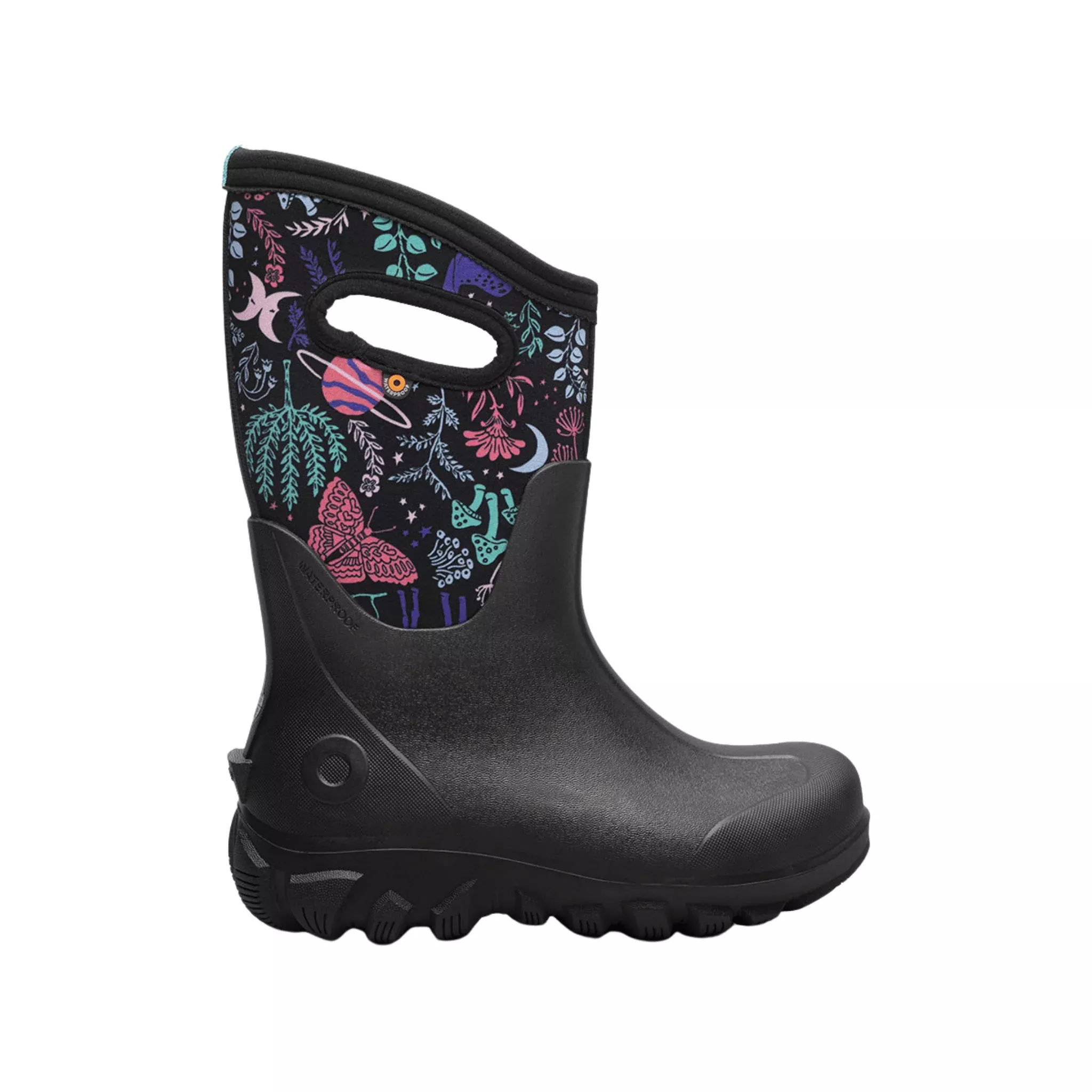 Bogs Kids’ Seamless Cosmic Forest Winter Boots – Black Multi