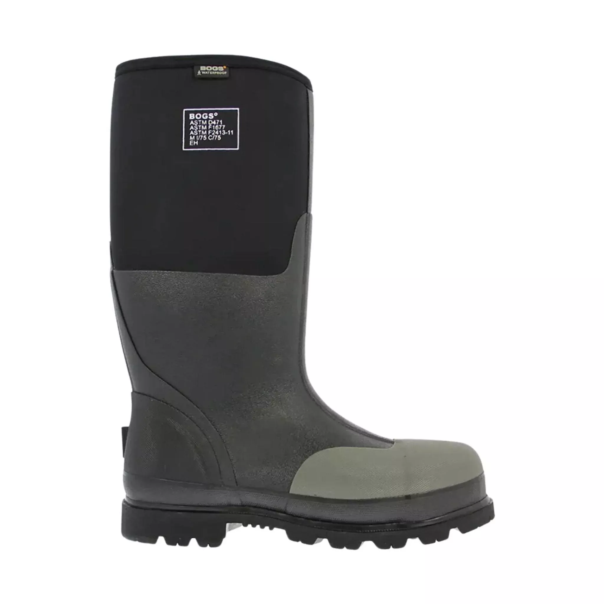 Bogs Men’s Forge Steel Toe Work Rain Boot – Black