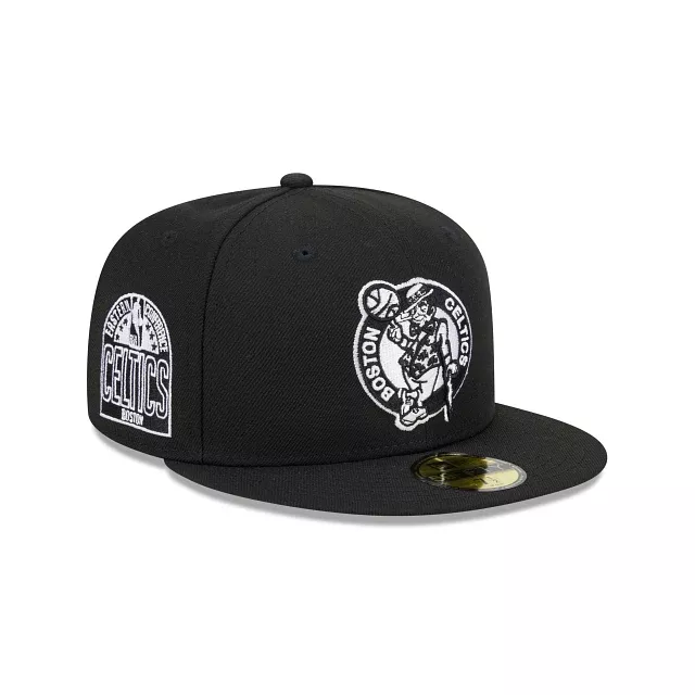 BOSTON CELTICS SIDEPATCH EASTERN CONFERENCE 59FIFTY FITTED HAT – BLACK/ WHITE