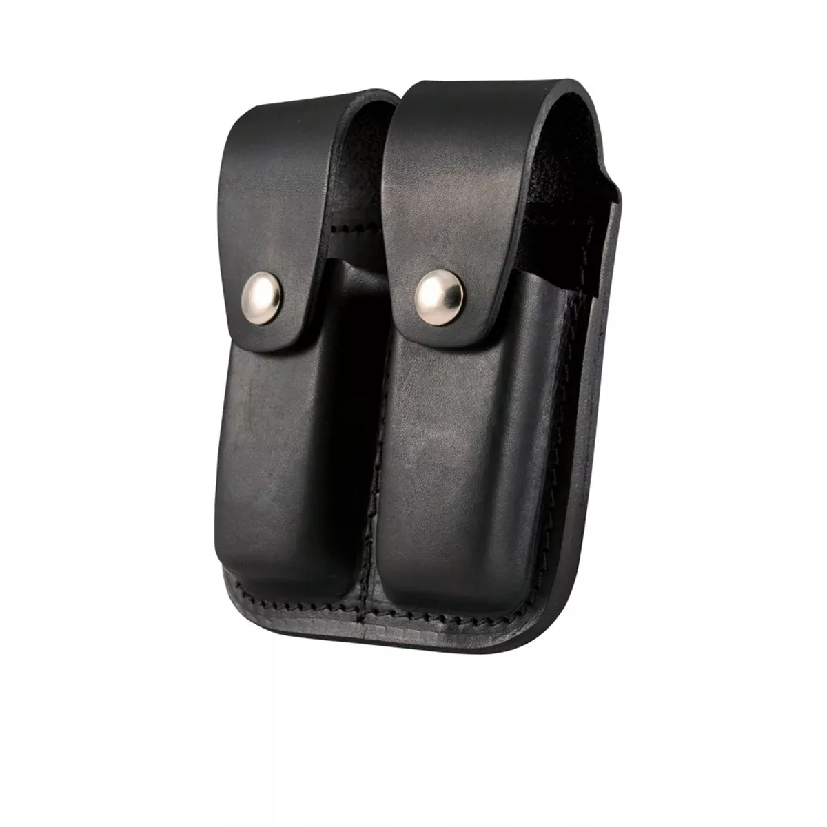 Boston Leather 5601 – Regular, Double Clip, Double Stack Magazine Leather Holder – 9MM, .40 cal - Honor Guard