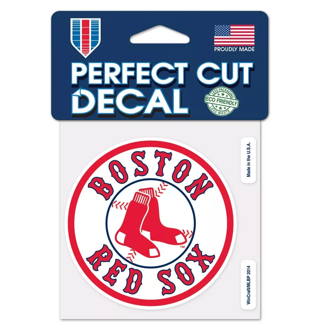 BOSTON RED SOX PERFECT CUT 4″X 4″ DECAL