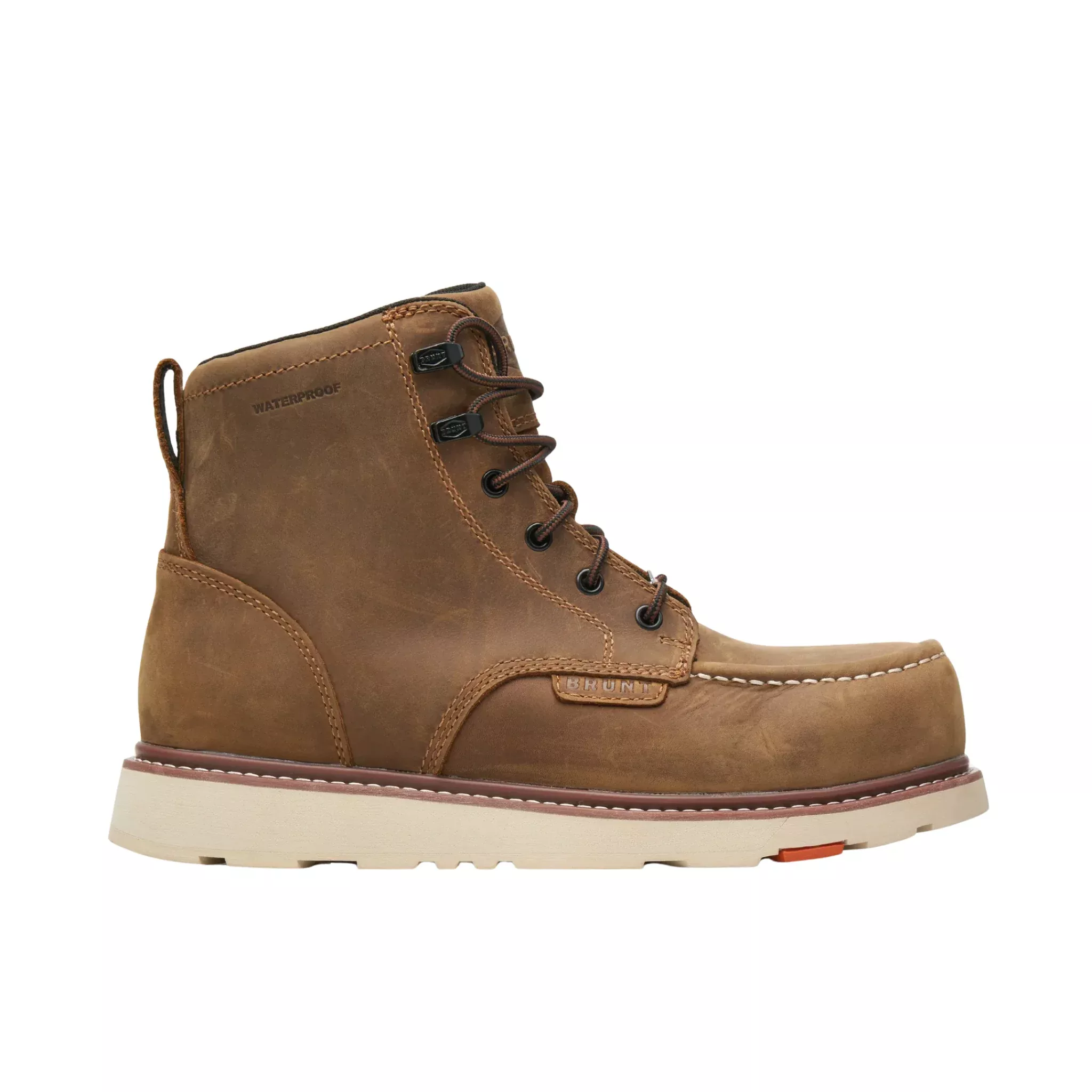 Brunt Men’s Marin 6 Inch Waterproof Composite Toe Work Boots – Brown