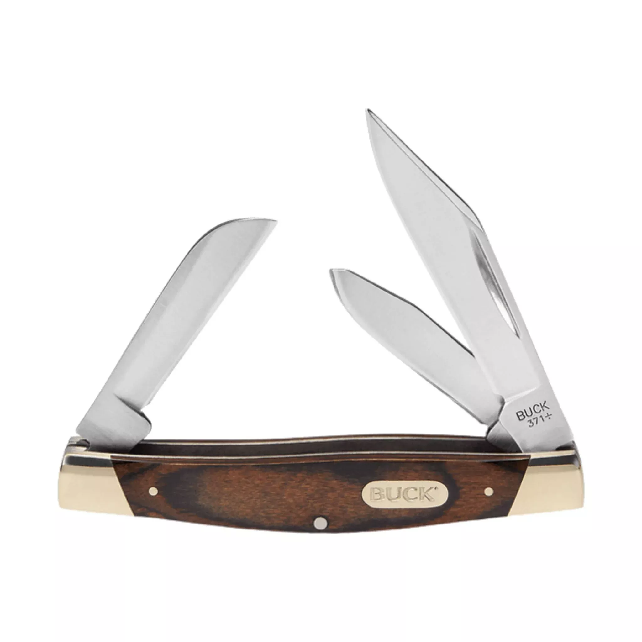 Buck Stockman Knife – Woodgrain Inlay
