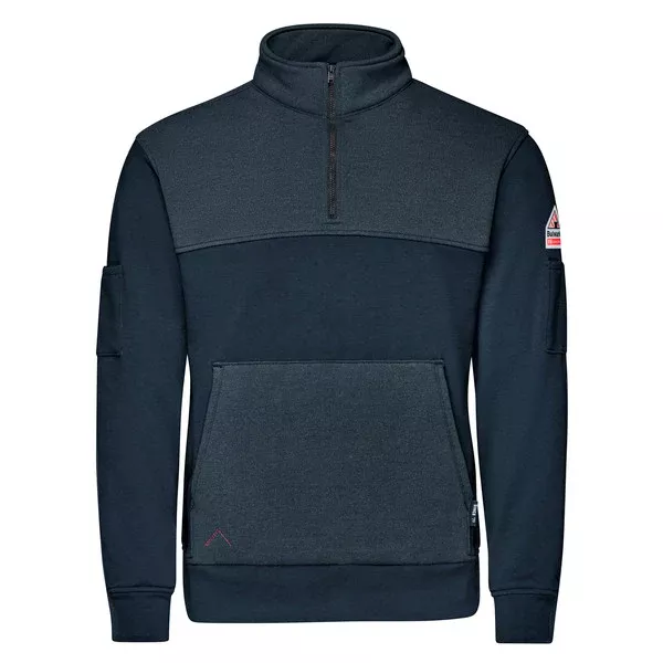 Bulwark Men’s FR Fleece ¼ Zip – Navy