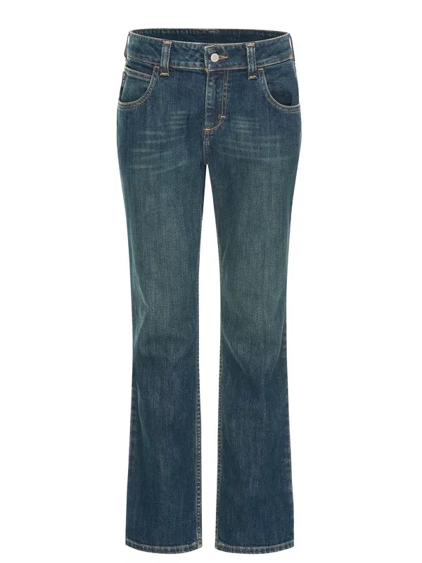 Bulwark Women’s Curvy Fit Jean with Stretch – Sanded Denim