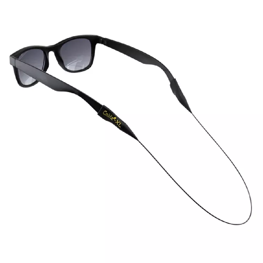 Cablz Original Non-Adjustable Eyewear XL Retainer – Black
