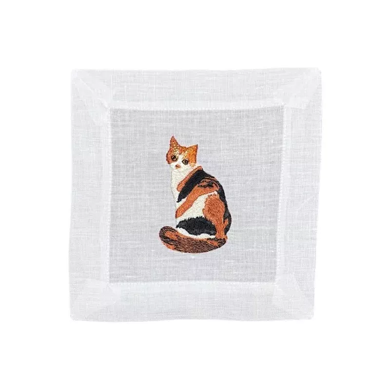 CALICO CAT COCKTAIL NAPKIN