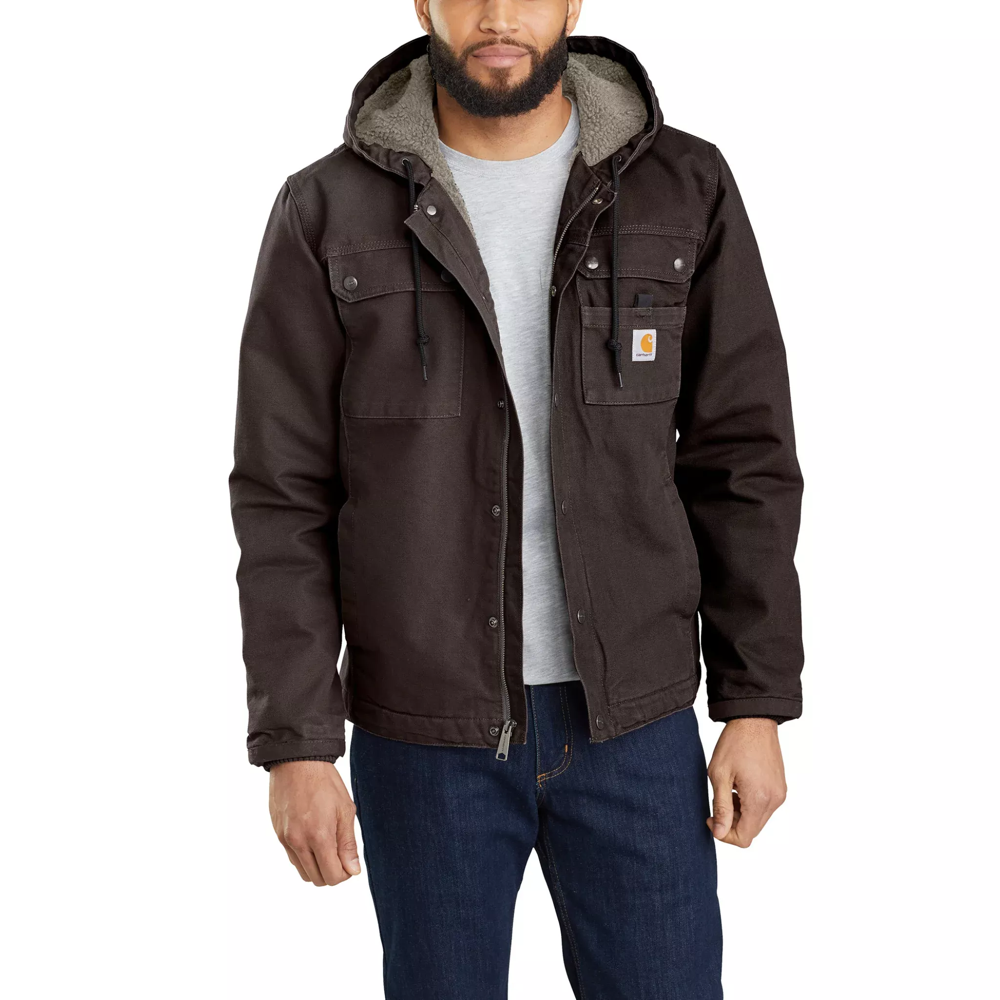 Carhartt Men's Washed Bartlett Jacket - Dark Brown