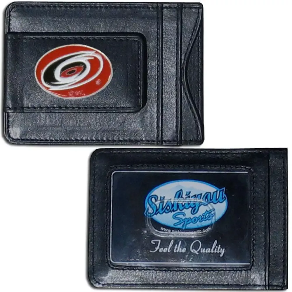 Carolina Hurricanes Leather Cash & Cardholder