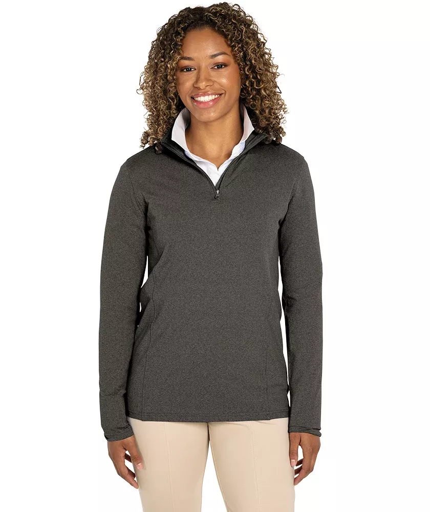 Charles River Women’s Heathered Eco-Logic Stretch Quarter Zip