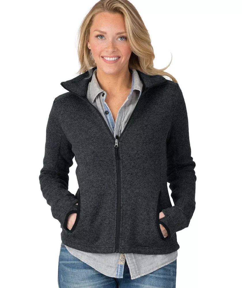 Charles River Women’s Heathered Fleece Jacket