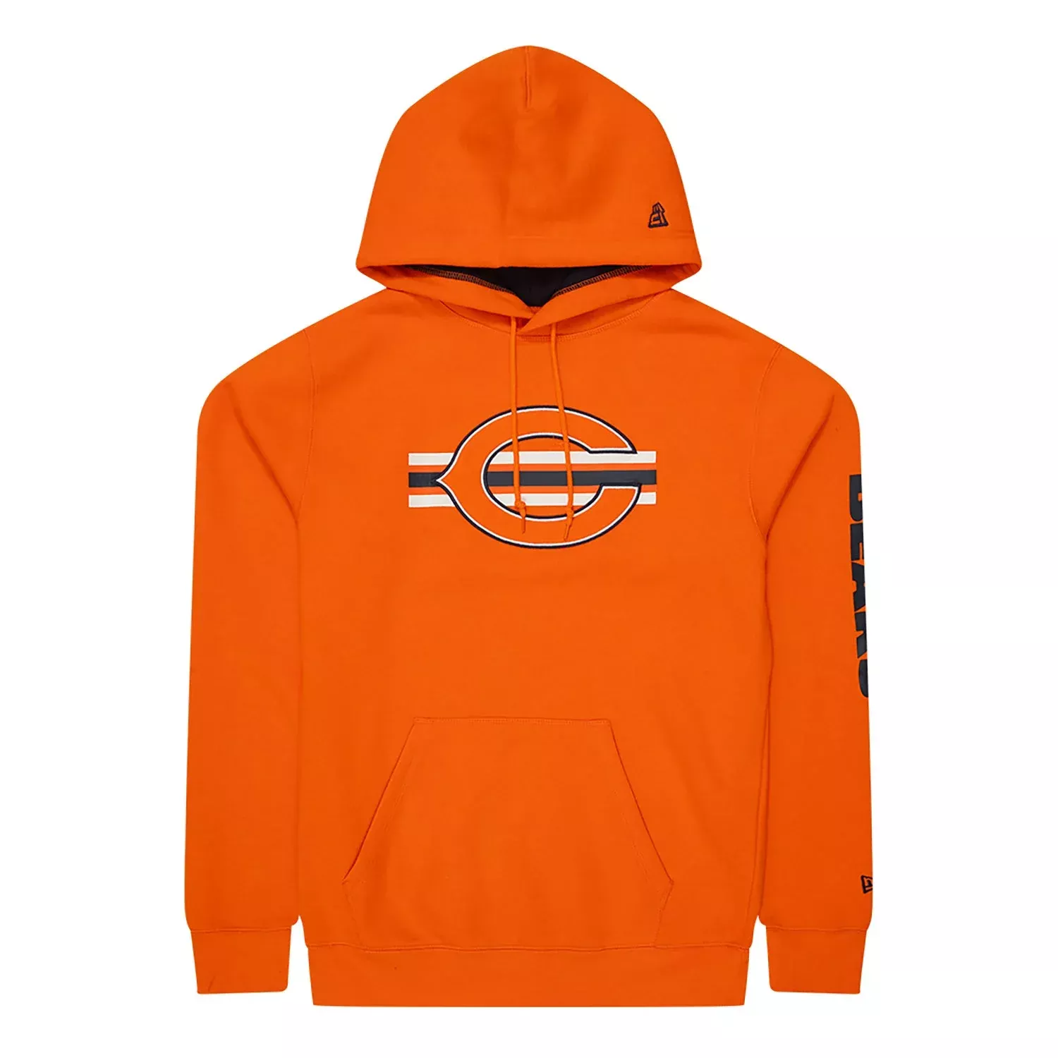 CHICAGO BEARS MEN’S 2023 SIDELINE PULLOVER HOODED SWEATSHIRT – ORANGE